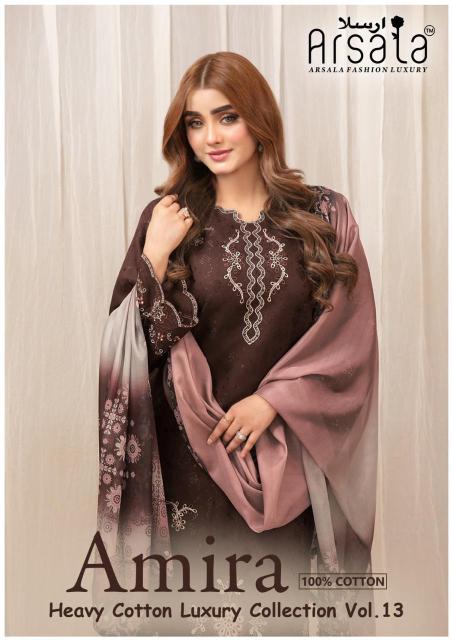 Arsala amira vol- 13 cotton wholesale salwar suit